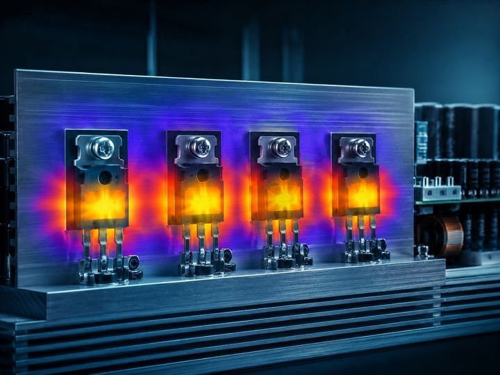 Semicondutores de potência com gradiente térmico