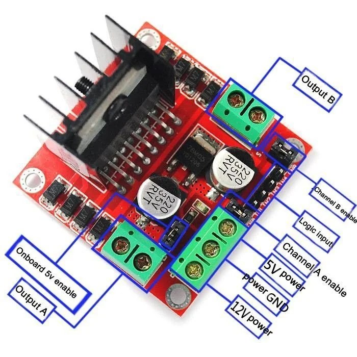 Módulo Ponte H L298N Driver de 2 Motores DC - Image 3