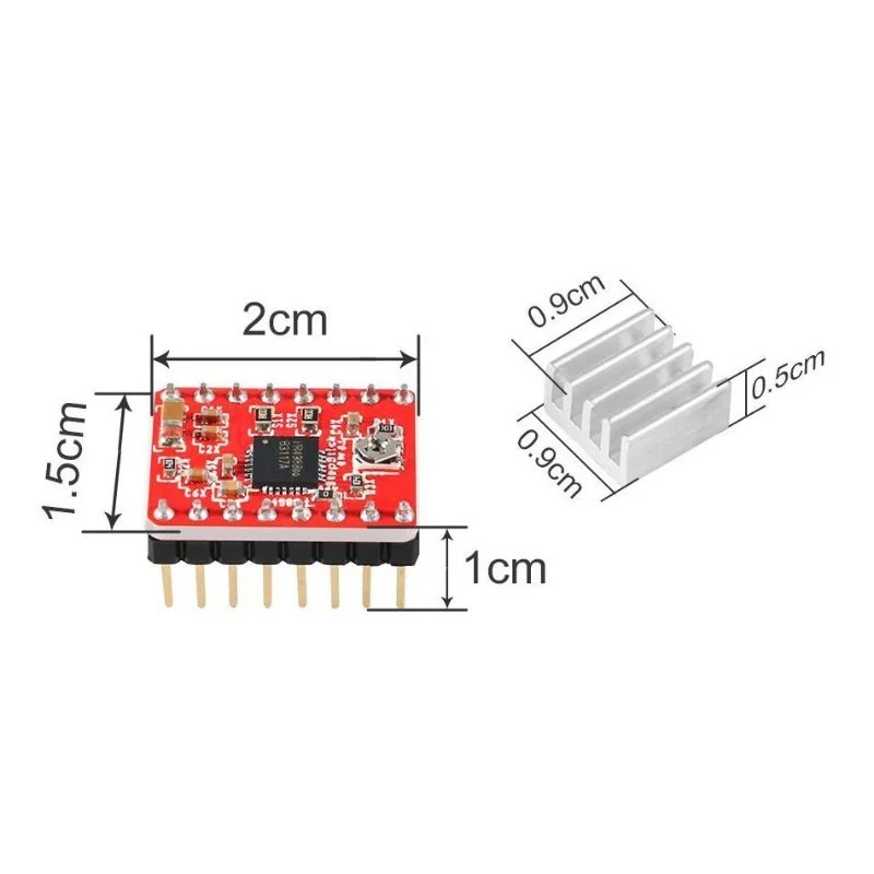 Driver Motor de Passo A4988 com Dissipador de Calor - Image 6