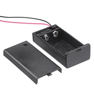 Suporte para Bateria 9V com Tampa e Chave On/Off
