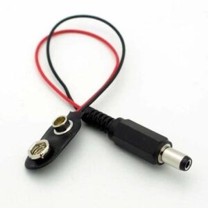 Cabo Clipe de Bateria com Plug Conector para Arduino