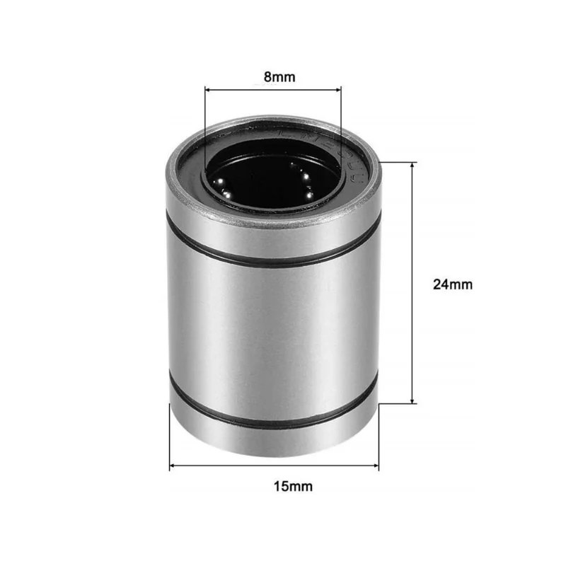 Rolamento Linear LM8UU para Eixo 8mm - Image 3